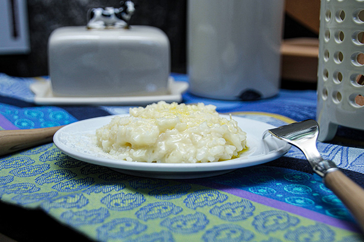 Receta de risotto a la parmesana